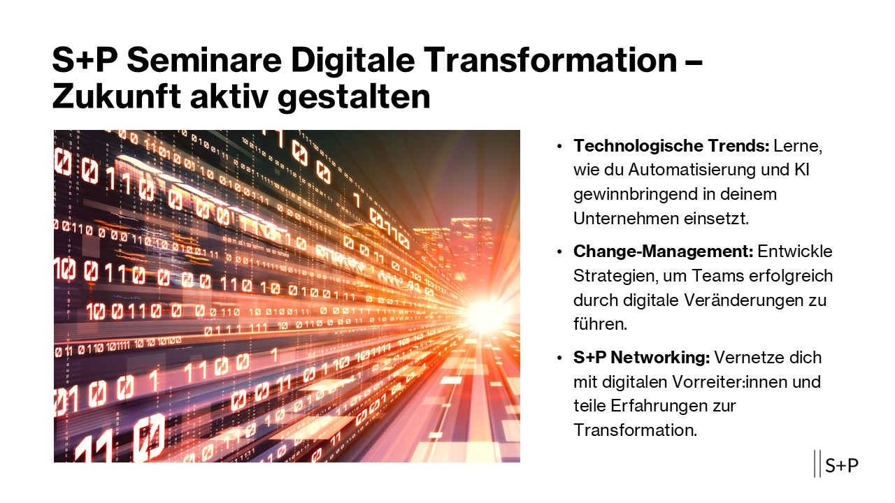 S+P Seminare Digitale Transformation 